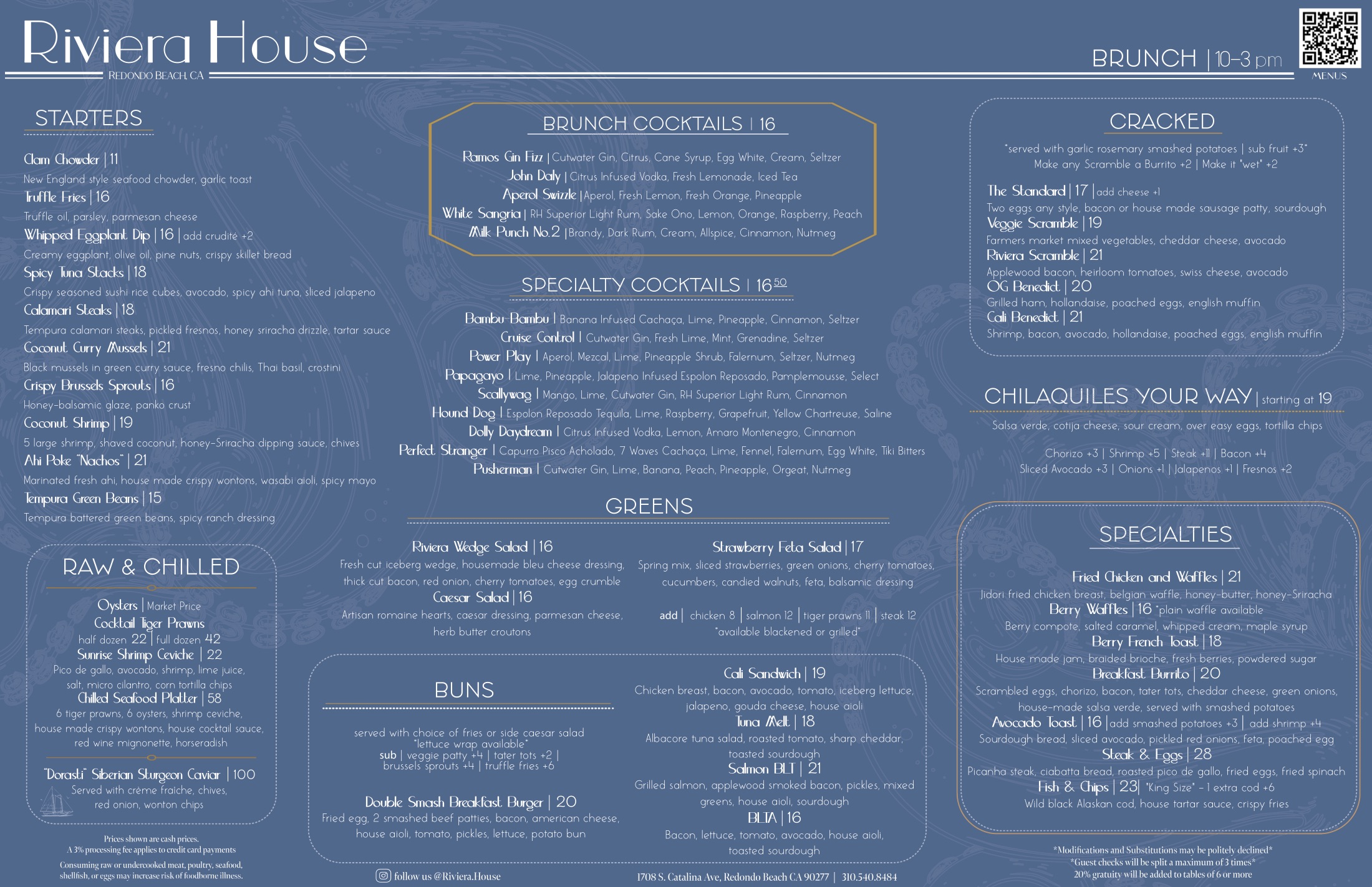 Brunch menu. The same menu is available as a downloadable PDF above.